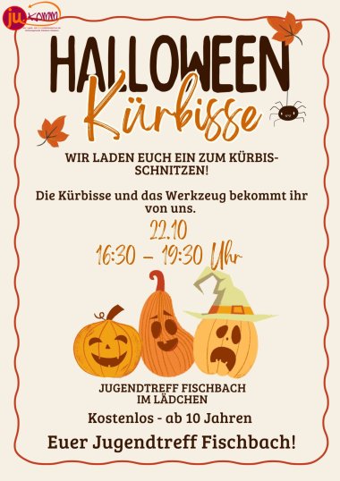 Orange Schwarz Illustrativ Einfach Bauernhof Spende Kürbis Poster - 1