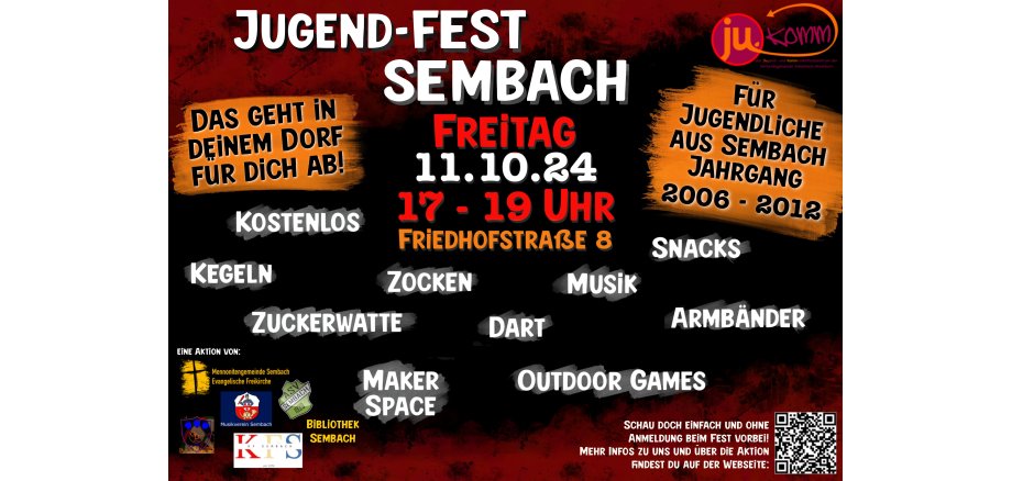 Flyer Jugendliche mit allen Vereinen Jugendfest