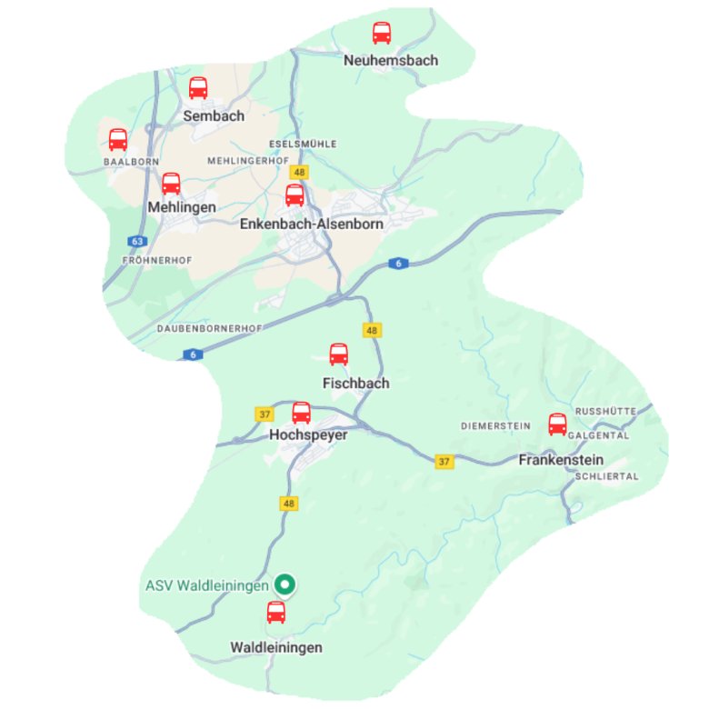 Bus - 1 Landkarte - Buskarte